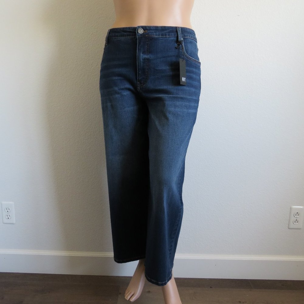 KUT from the KLOTH Jeans $98 Women’s Charlotte Fab Ab Wide Leg Plus Size 16W NWT - Picture 3 of 6
